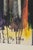 Paper Perez Celis Buenos Aries 1989 Signed Abstract Expressionism Painting on Paper For Sale - Image 7 of 8