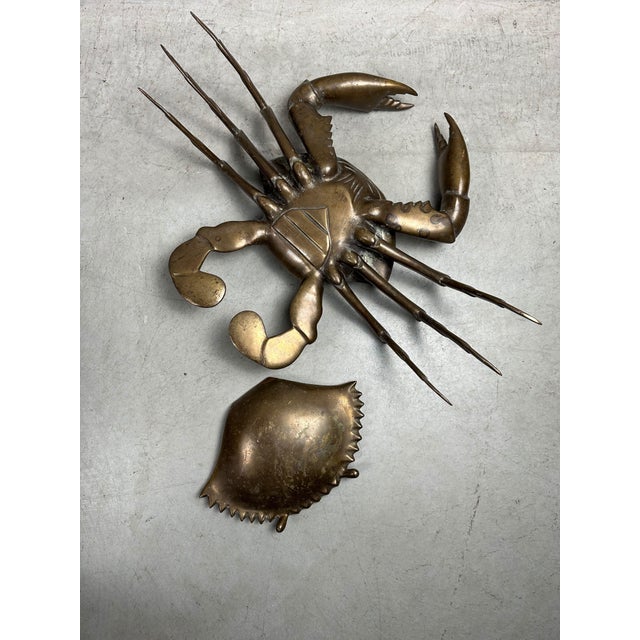 Vintage Krab Model in Solid Brass, 1960s For Sale - Image 10 of 11