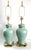 Metal Lamps Turquoise Porcelain & Brass For Sale - Image 7 of 11