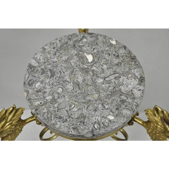 Antique Italian Renaissance Brass Figural Dragon Head Pedestal Table Plant Stand For Sale In Philadelphia - Image 6 of 15