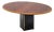 Artona Series Table in Walnut, Brass and Concrete Counterweight by Afra and Tobia Scarpa for Maxalto, 1975 For Sale