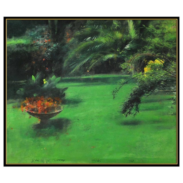 Message us to inquire about custom framing options! (Included for free with every purchase) The artwork here, "Giardino a...