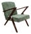 Vintage Loft Armchair in Olive Green with Finish, 1970 For Sale