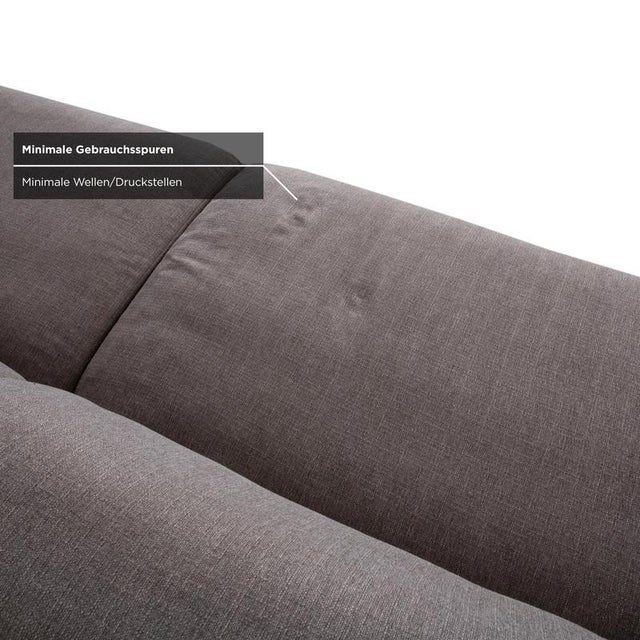 Textile Freistil 187 4-Seater Sofa in Grey Fabric from Rolf Benz For Sale - Image 7 of 15