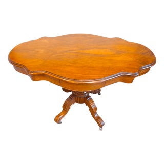 Louis Philippe Table in Walnut Veneer For Sale