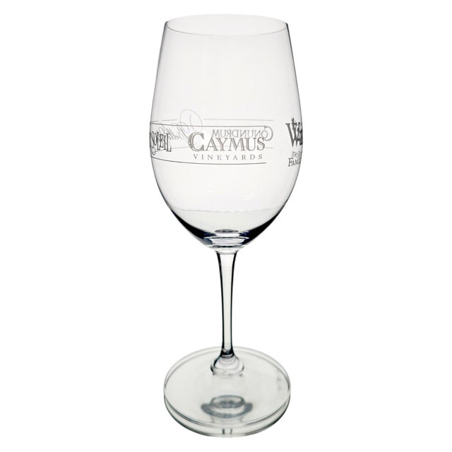 VTG Wagner Family Reidel Wine Glass Caymus Mer Soleil Conundrum Emmolo Set 4 8.75" For Sale - Image 12 of 13