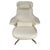 Metal B&b Italia Radar Lounge Chair by James Irvine White Leather Swivel Lounger Italy For Sale - Image 7 of 17