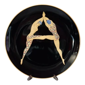 1980s Erte Letter “A” Alphabet Bone China Plate