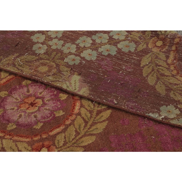 Textile Vintage Art Deco Wool Runner by Rug & Kilim, France, 1950–1959 For Sale - Image 7 of 9