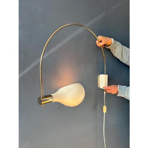 Vintage Beige Arc Wall Lamp from Temde For Sale - Image 4 of 13