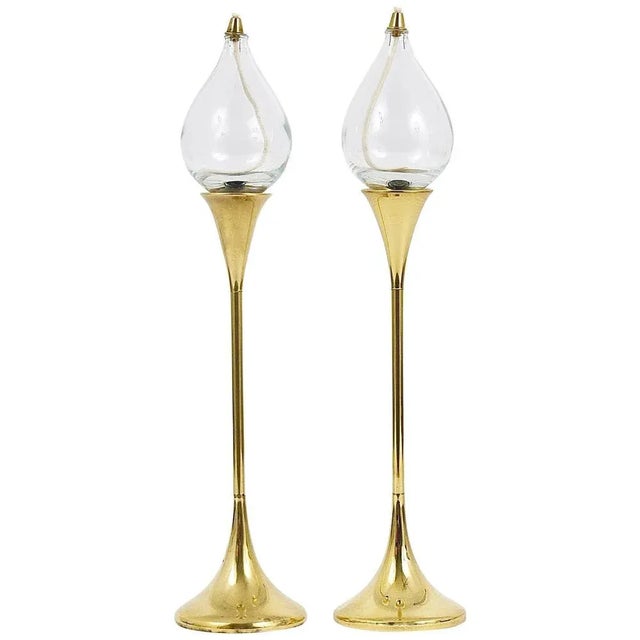 Mid-Century Oil Lamp Candleholder by Freddie Andersen, Denmark, 1970s For Sale - Image 12 of 12