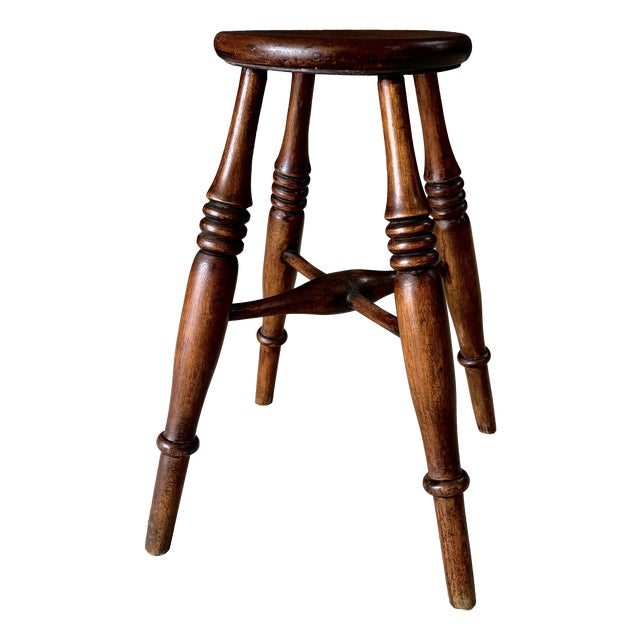 French Provincial Turned Stool, 1940s For Sale
