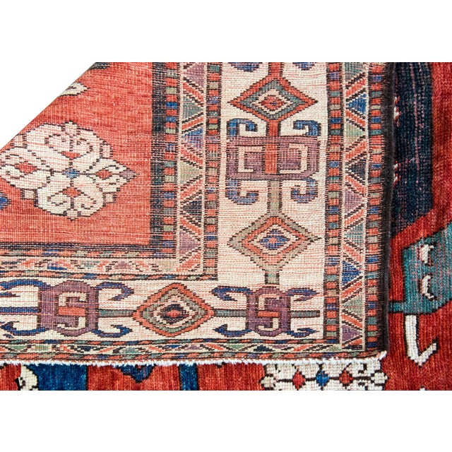 Early 20th Century Persian Kazak Rug For Sale - Image 15 of 16