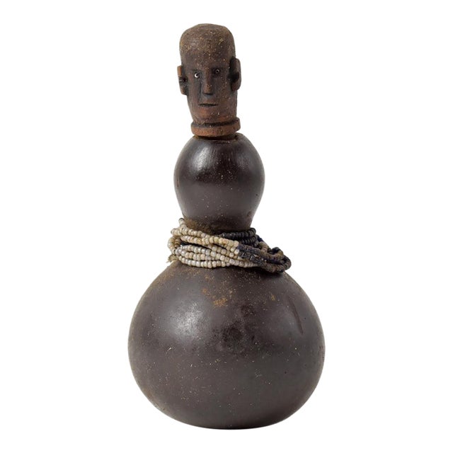 Early 20th Century Nyamwezi Diviner's Medicine Gourd Tanzania For Sale