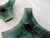 1960s Mid-Century Blue Mountain Green Drip Glaze Candle Holders - a Pair For Sale - Image 5 of 7