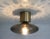 Italian 21st Century Satin Brass and Smoky Bubbles Uno Flush Mount by Fabio LTD For Sale - Image 3 of 3
