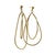 14 Karat Yellow Gold Modernist Dangle Long Hooped Earrings, Pair For Sale In New York - Image 6 of 9