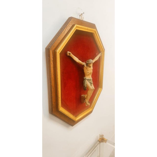 Christ on Panel in Wood, 1800s For Sale - Image 5 of 14