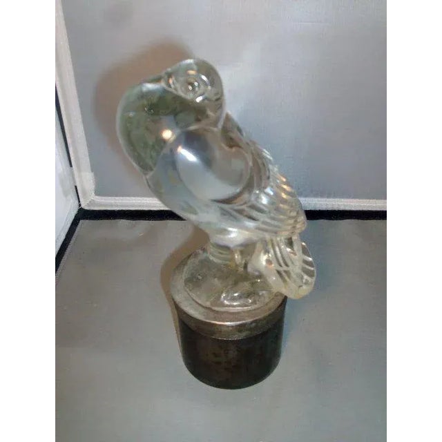 1920's Art Deco Crystal Car Mascot by Warren Kessler in the Form of a Bird For Sale In New York - Image 6 of 7