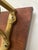 Brown Vintage 1970s Mediterranean Wall Shelf With Cast Metal Scroll Brackets & Plate Grooves For Sale - Image 8 of 10