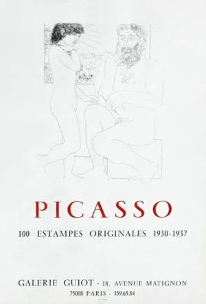 1973 Pablo Picasso Guiot Gallery Poster