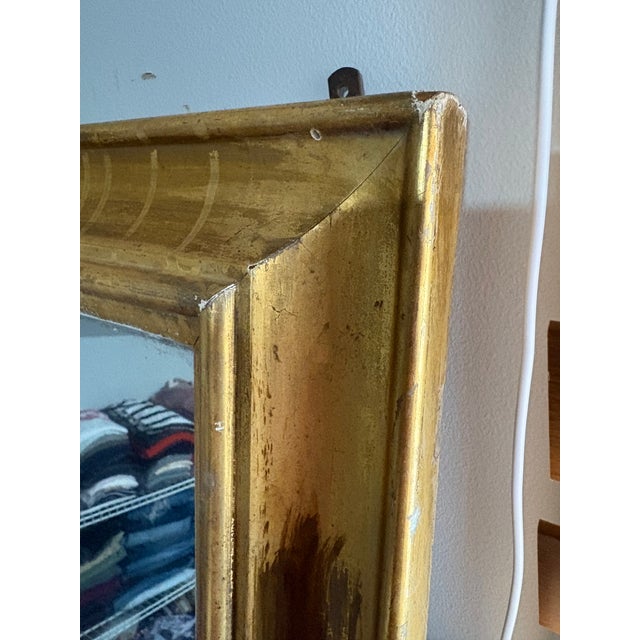 Large Vintage Giltwood & Gesso Full-Length Pier Mirror, 64” For Sale - Image 14 of 17