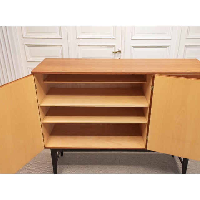 Black Mässan Cabinet in Teak attributed to Kurt Karlsson for August Löfvings Möbelfabrik, 1950s For Sale - Image 8 of 14