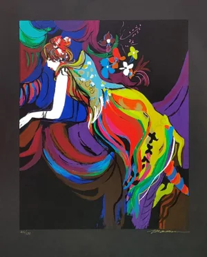 Late 20th Century "l'Affectation" Serigraph on Paper