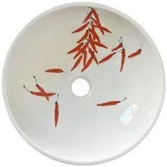 Red Pepper Ceramic Sink For Sale - Image 13 of 13