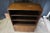 1940s Mid Century Walnut Burl Carved Library Bookcase Bookshelf Cabinet Drawers 58" For Sale - Image 6 of 14