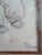 Vintage Framed Poodle Stich on Linen For Sale - Image 4 of 5