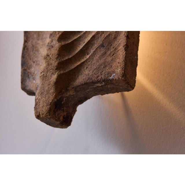 Brown Ceramic Palme Wall Lamps by Georges Jouve, 1960s, Set of 2 For Sale - Image 8 of 13