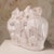 Art Deco Glazed Craquelé Ceramic Sculpture with Three Gorillas, 1940s For Sale - Image 6 of 10