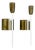 Brass Tube Theatre Wall Light Sconces in the style of Stilnovo, Italy, 1950, Set of 2 For Sale