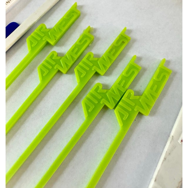 Vintage Collection of 61 Airline Swizzle Sticks For Sale - Image 10 of 12