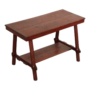 Antique Arts & Crafts Two-Tier Library or Work Table