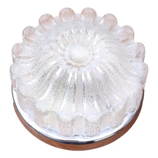 Ceiling and Wall Light in Floral from Glashuette Limburg, 1970s For Sale