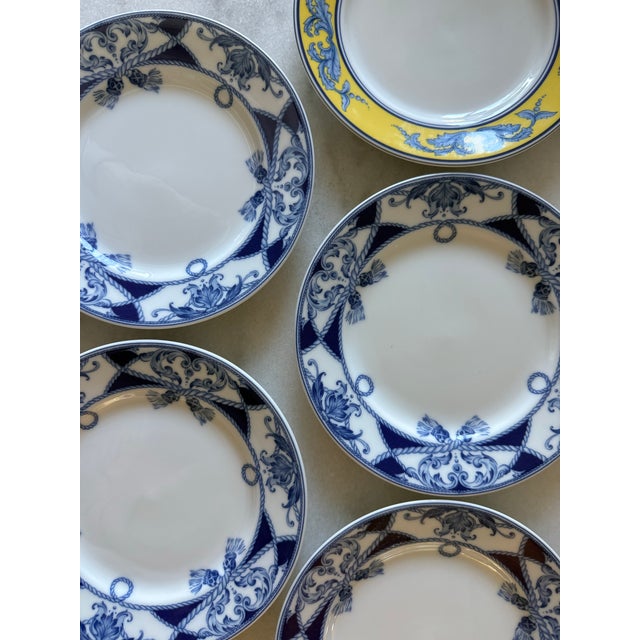 Vista Alegre Set of 5 Vista Alegre Small Plates From Portugal For Sale - Image 4 of 11