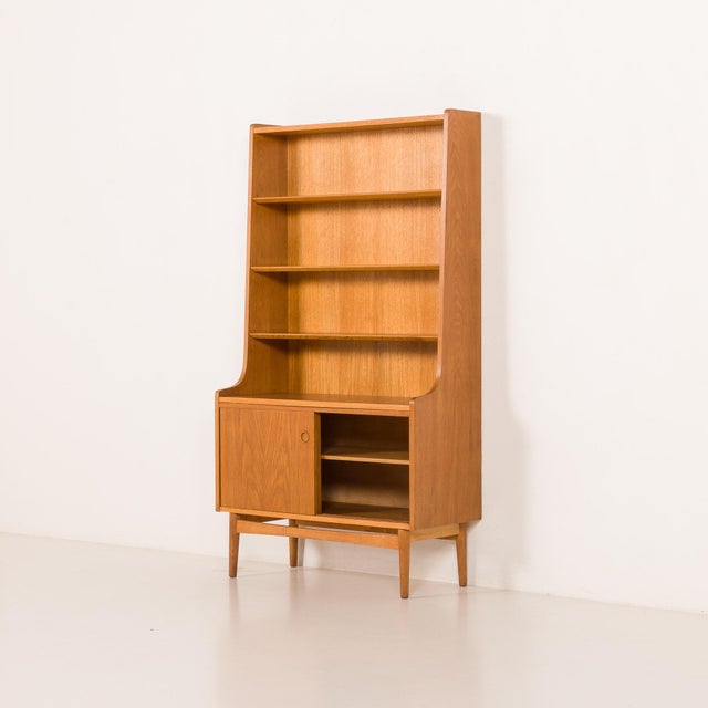 1960s Vintage Oak Bookcase by Johannes Sorth for Nexo, 1960s For Sale - Image 5 of 16