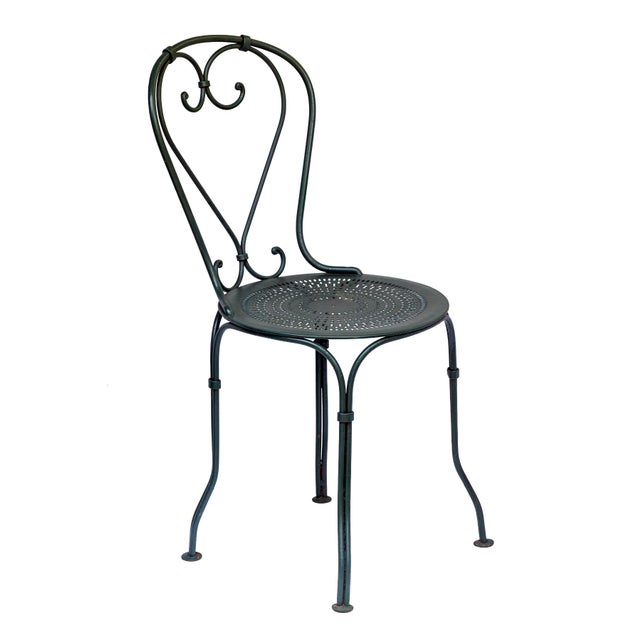Antique Garden Table/4 Chair Set For Sale - Image 11 of 18