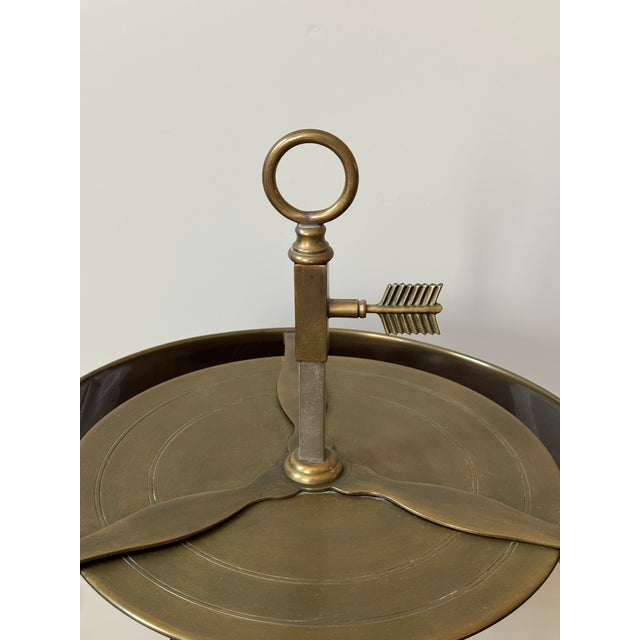 Visual Comfort French Bouillotte Brass 4 Arm Candelabra Table Lamp Tole Shade For Sale - Image 11 of 11