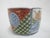 Japanese Imari porcelain small bowl or cup often referred to as a soba choko or soba noodle cup. Scalloped rim with 4...