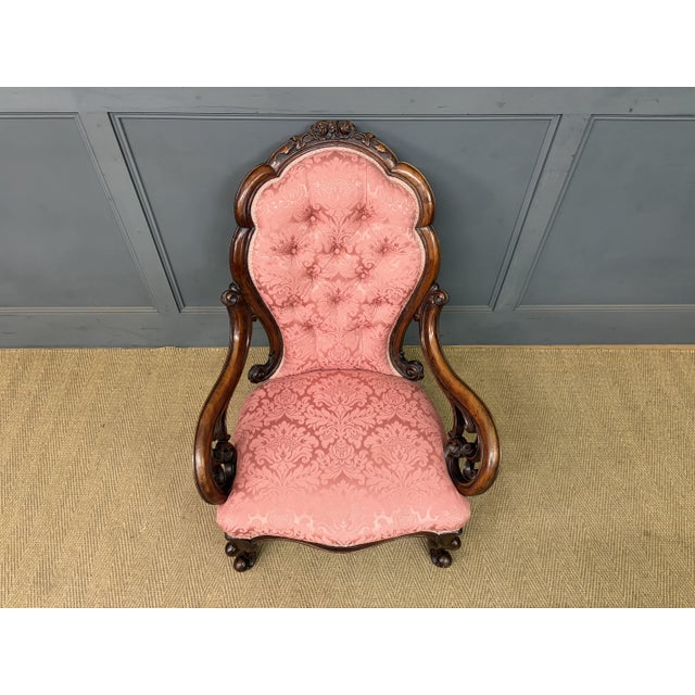 Victorian Walnut Nursing Chairs, 1875, Set of 2 For Sale - Image 10 of 18