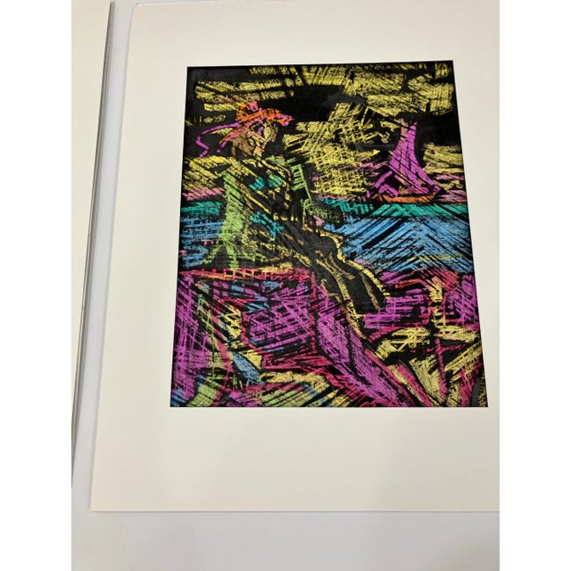 This pair of original drawings is entitled “City Lights 1 & 2” Each image is 8 x 10 in a 11 x 14 mat unframed The media is...