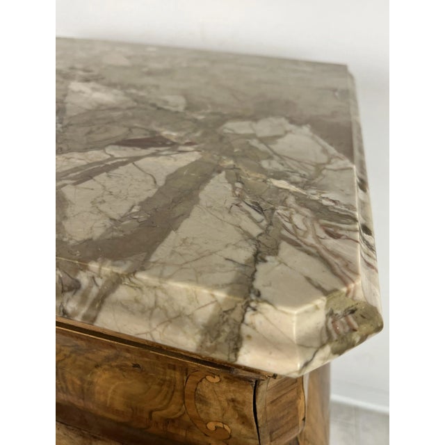 Brown Italian Baroque Bedside Table, 1930s For Sale - Image 8 of 10