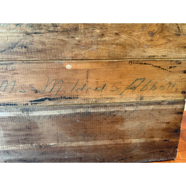 Antique Jelke "Good Luck" Margarine Advertising Wooden Crate – Primitive Country Store Box With Original Illinois Tax Labels For Sale - Image 11 of 14