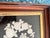 Black Victorian Pin Prick Flower Basket Folk Art Black Velvet Deep Well Frame For Sale - Image 8 of 12