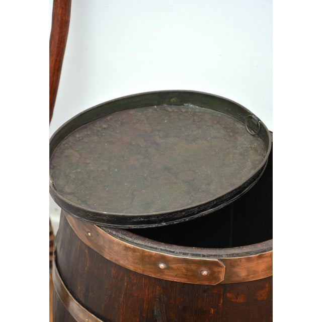 Victorian Country House Coopered Barrel Umbrella Stand in Oak, 1870 For Sale - Image 11 of 15