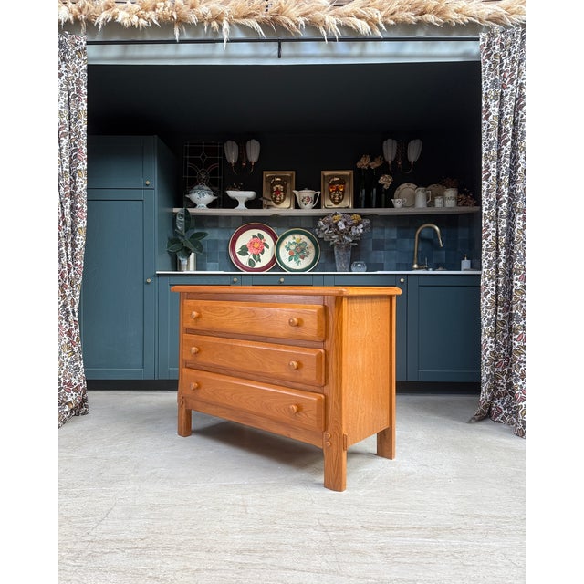 Large Vintage Chest of Drawers in Elm, 1970s For Sale - Image 17 of 18