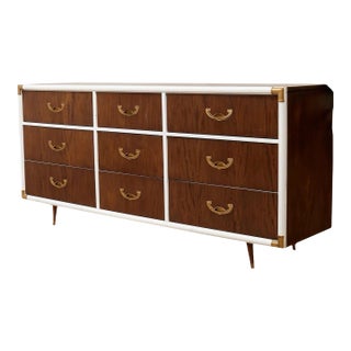 White Vintage Campaign Dresser For Sale